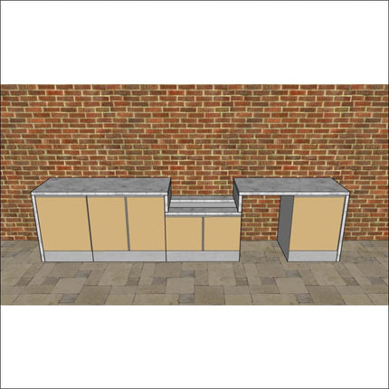 Outdoor Kitchen - Ecco 17, up to 3845mm  Hot Things - Barbecues, Heaters, Outdoor Kitchens   