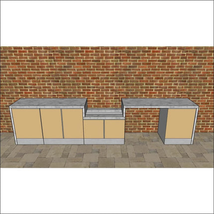 Outdoor Kitchen - Ecco 18, up to 4145mm  Hot Things - Barbecues, Heaters, Outdoor Kitchens   