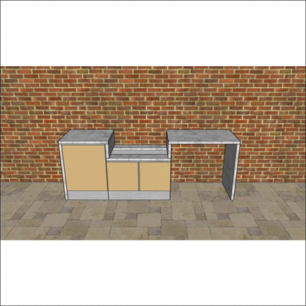 Outdoor Kitchen - Ecco 4, up to 2645mm  Hot Things - Barbecues, Heaters, Outdoor Kitchens   
