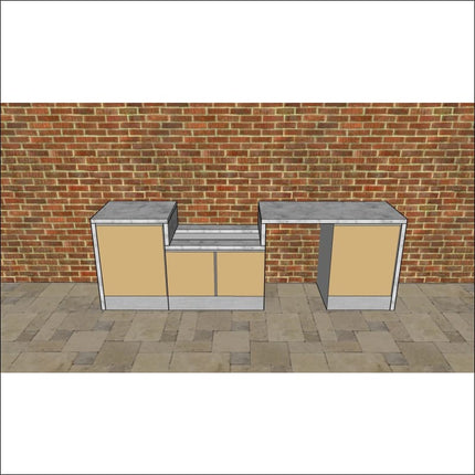 Outdoor Kitchen - Ecco 5, up to 2945mm  Hot Things - Barbecues, Heaters, Outdoor Kitchens   