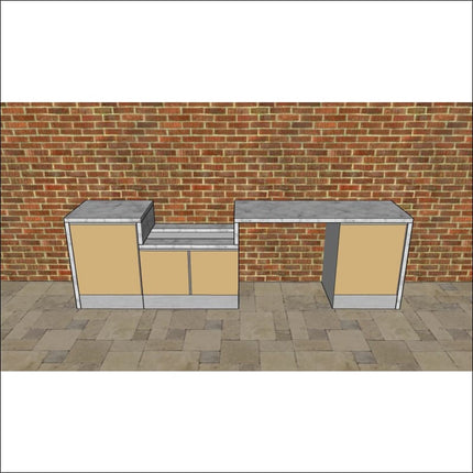Outdoor Kitchen - Ecco 6, up to 3245mm  Hot Things - Barbecues, Heaters, Outdoor Kitchens   
