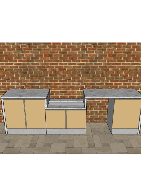 Outdoor Kitchen - Ecco 9, up to 3295mm Hot Things - Barbecues, Heaters, Outdoor Kitchens Barbecues and Heaters