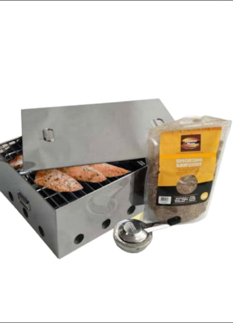 Outdoor Magic Stainless Steel Fish Smoker Accessories for Barbeques S & D Berg   
