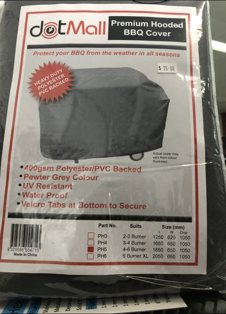 Premium Hooded Barbecue Cover 4-6 Burner Covers S & D Berg   