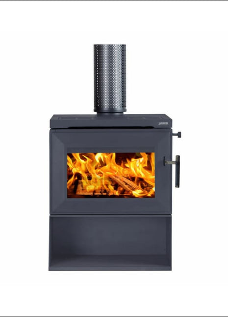 Saxon Blackwood with Wood Storage - Heats up to 300 m² Wood Heater Saxon
