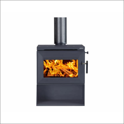 Saxon Blackwood with Wood Storage - Heats up to 300 m² Wood Heater Saxon