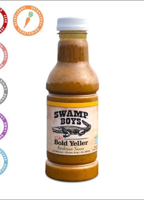 Swamp Boys Bold Yeller Sauce  Hot Things - Barbecues, Heaters, Outdoor Kitchens   