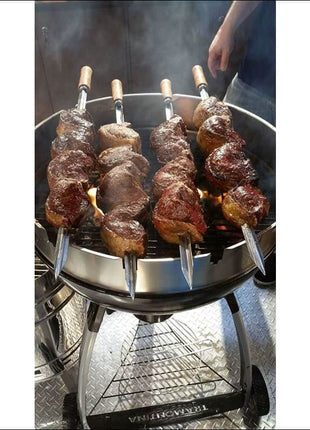 Single Prong Skewer, Wood Handle – 65cm Accessories for Barbeques TRAMONTINA   