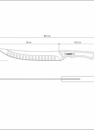 Churrasco 10″ Butcher Knife Accessories for Barbeques TRAMONTINA   