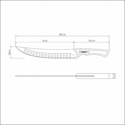 Churrasco 10″ Butcher Knife Accessories for Barbeques TRAMONTINA   