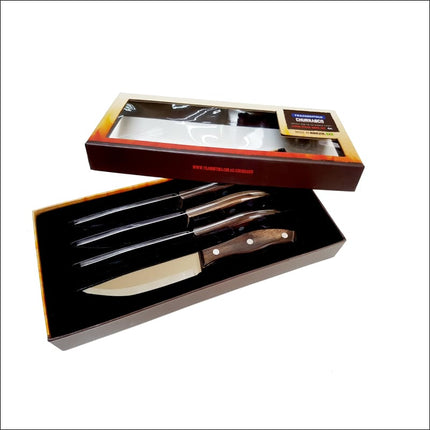 Churrasco Rio Grande 4 Pc Steak Knife Set Accessories for Barbeques TRAMONTINA   